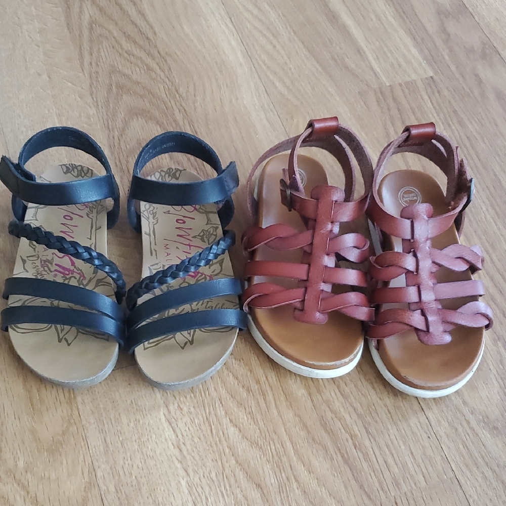 Blowfish Kids Black and Brown Sandals
